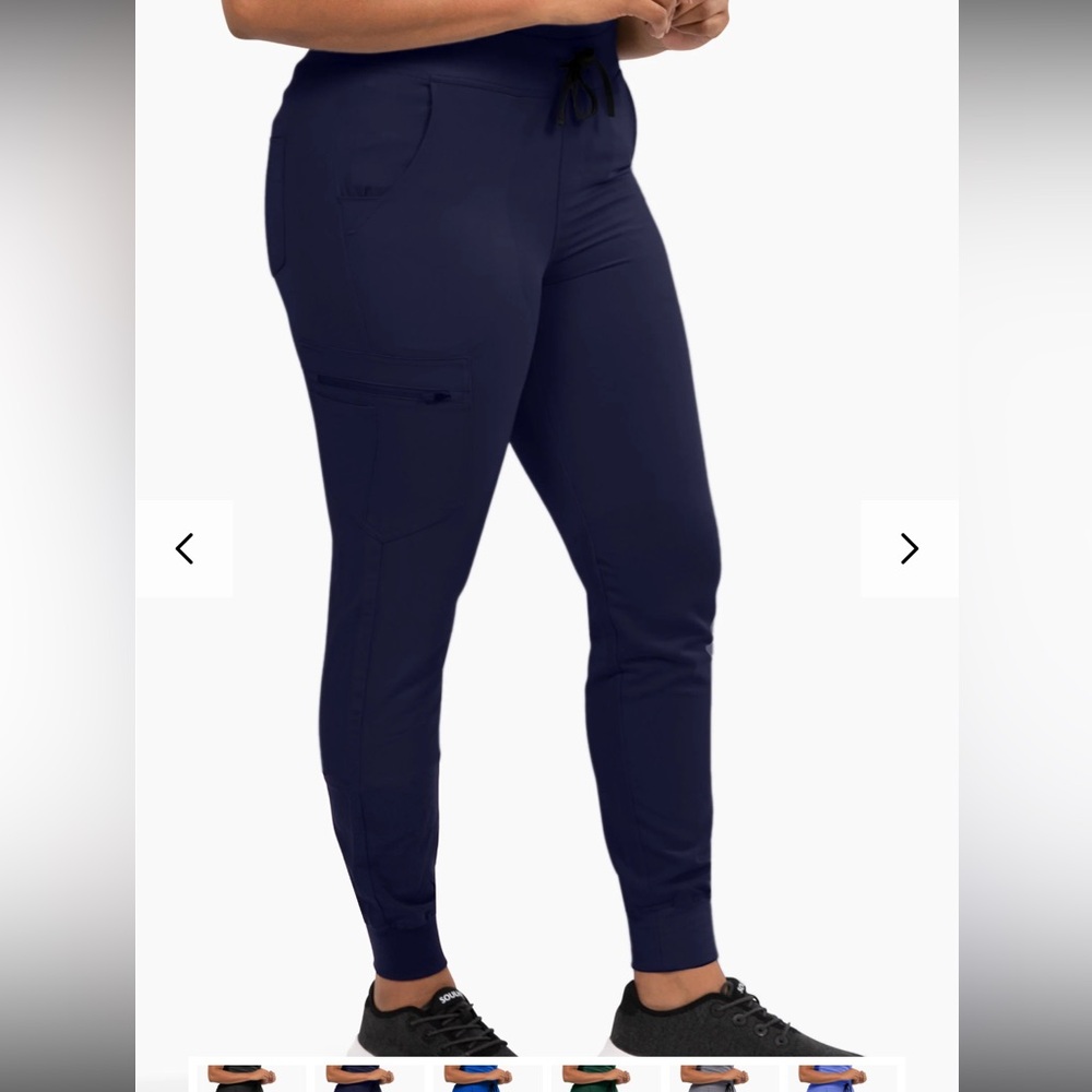 NWT nurse scrub pants xl navy jogger pledge 5 brand
